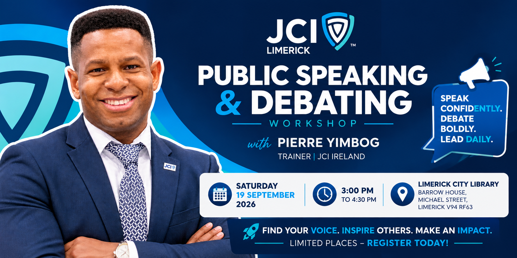 JCI Limerick Public Speaking  Debating Workshop Image