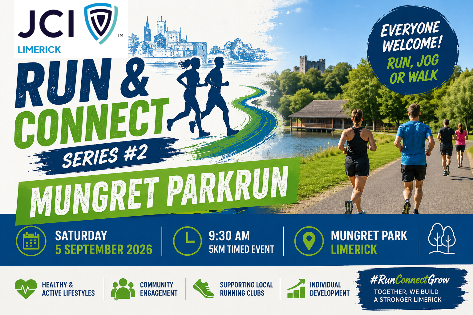 JCI Limerick Run  Connect Series 2  Mungret Parkrun Image